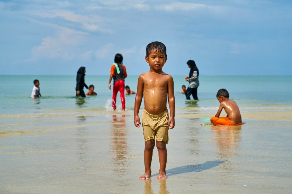 Beach portrait beautiful