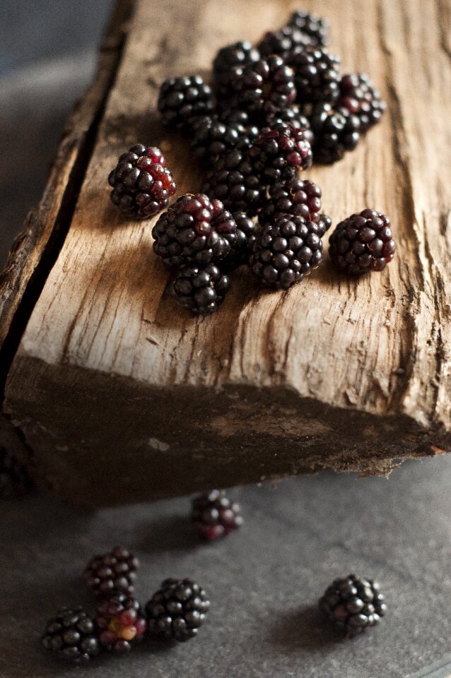 Sour blackberry fruits of the forest