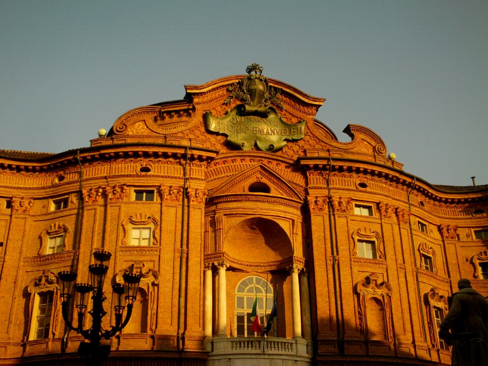 Royal palace architecture sunset
