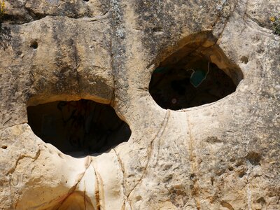 California sandstone holes