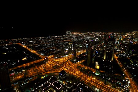 Night junction view