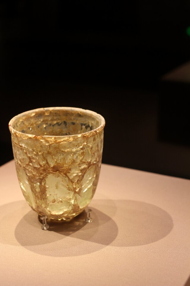 Cultural relic cup glass
