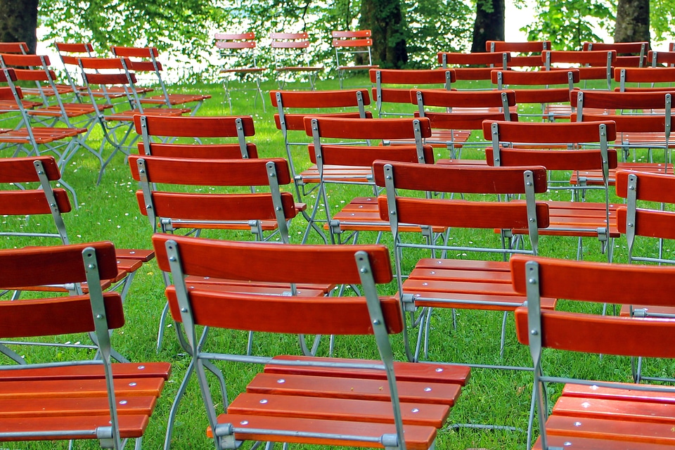 Seats outside catering seat
