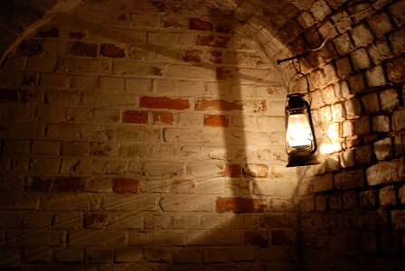 Old lantern wall