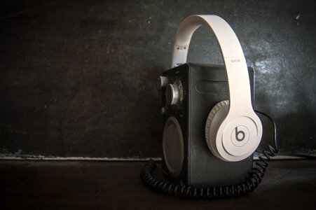 Headphones speaker black