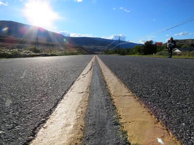 Endless wide road