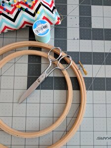 Scissors needlework