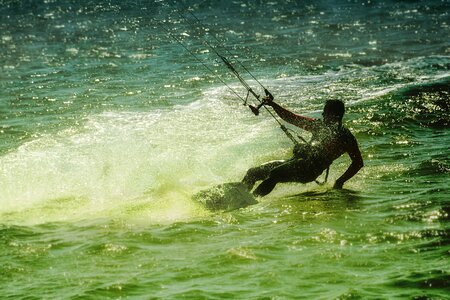 Beach sports in the water sport photo