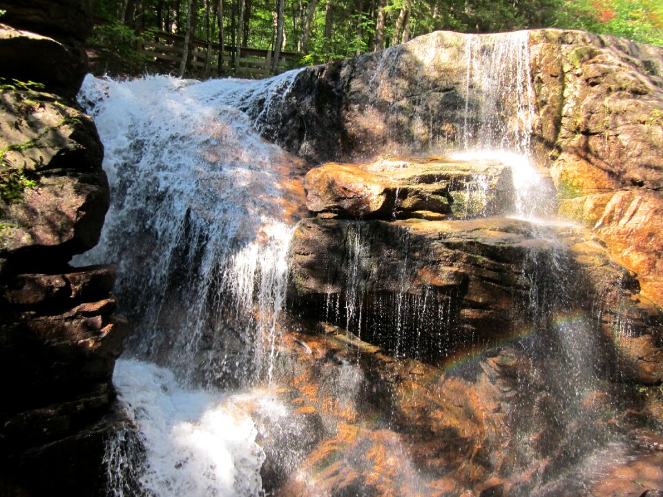 Nature flume brown rainbow