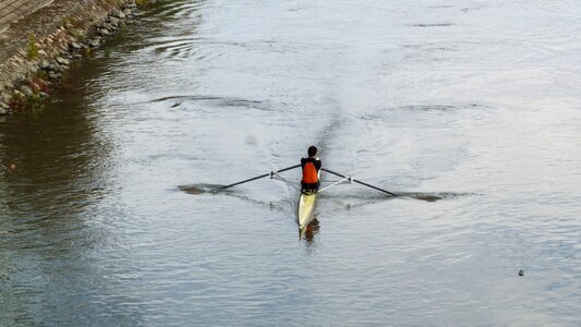 Water rowing rowboat