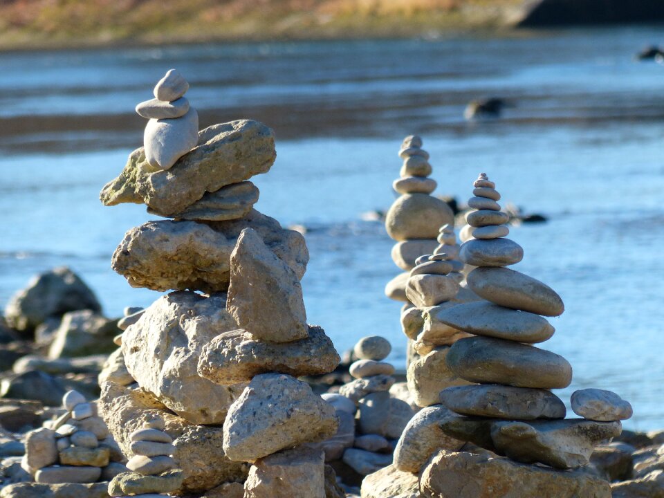 Stones stone tower coast