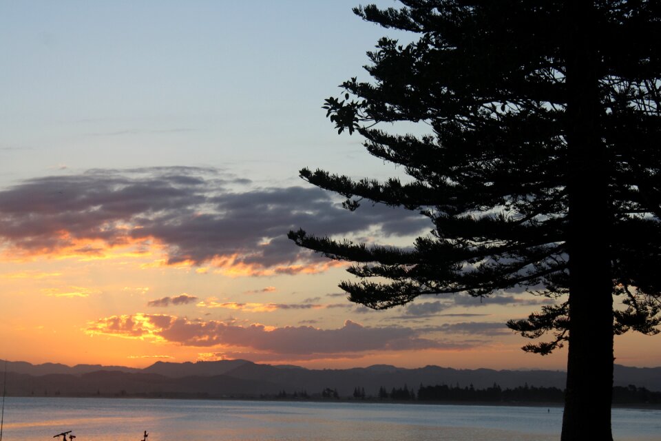 Sunset water