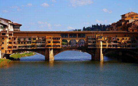Florence bridge arno river photo