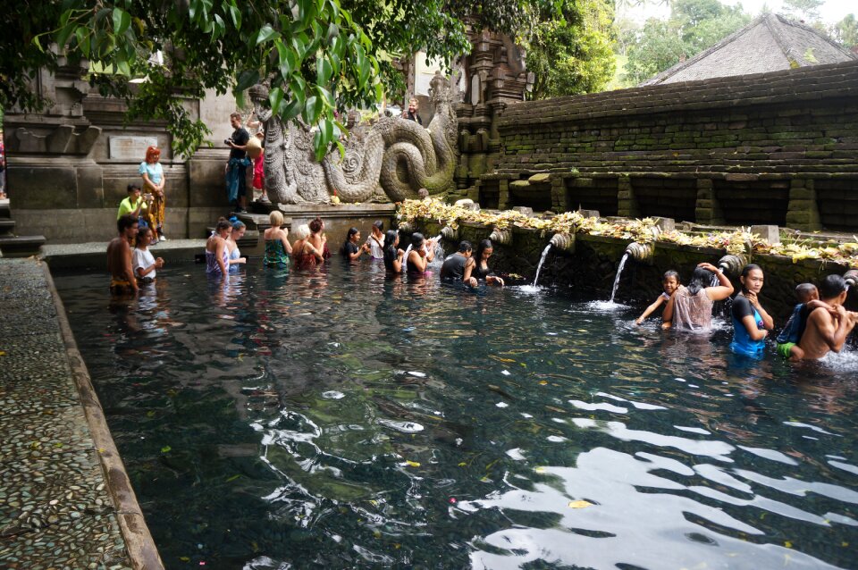 Tirta empul temple bathing baptism