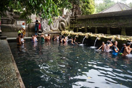 Tirta empul temple bathing baptism