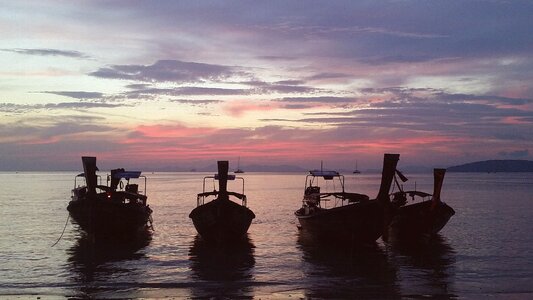 Thailand boats eventide