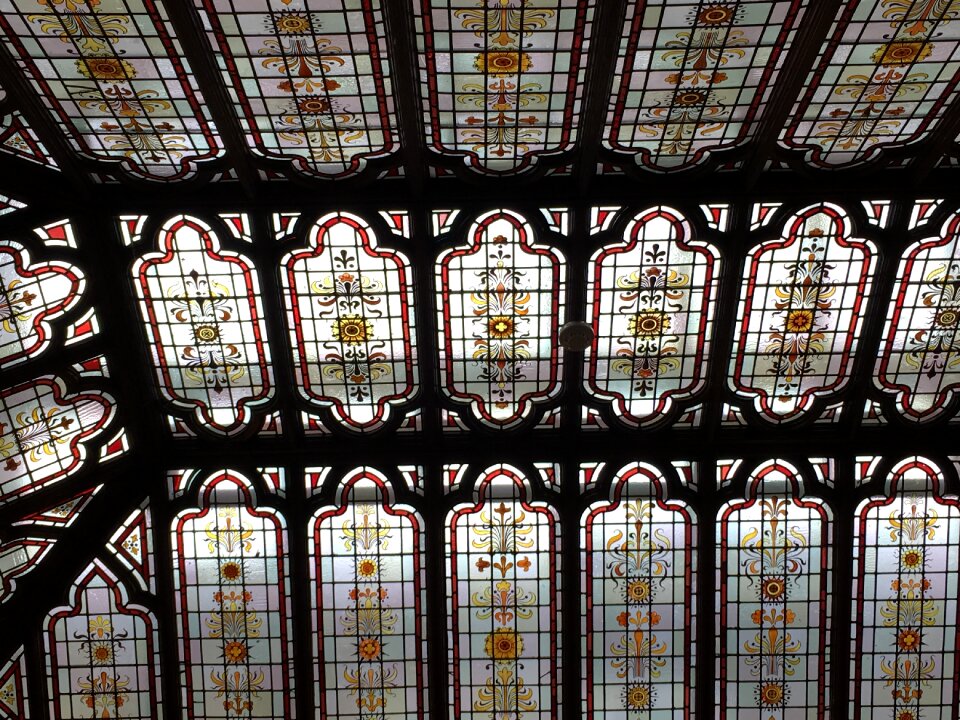 Geometric glass roof