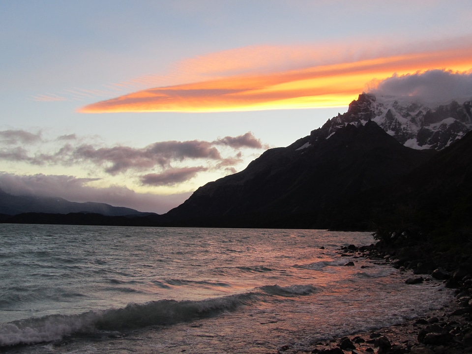 National park mountain sunset