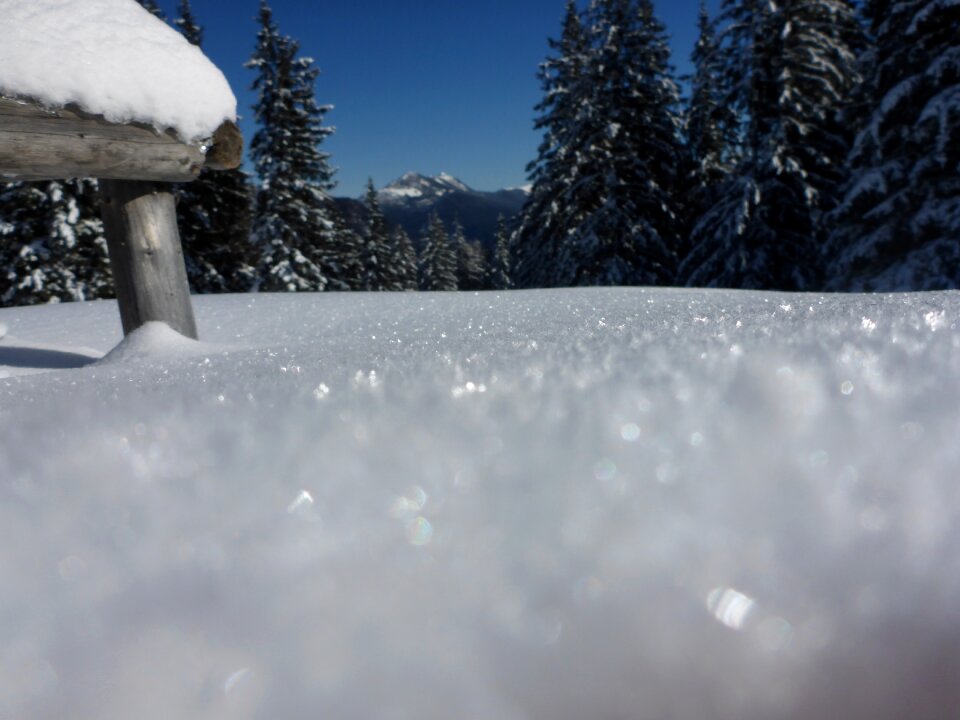 Winter mountains alpine