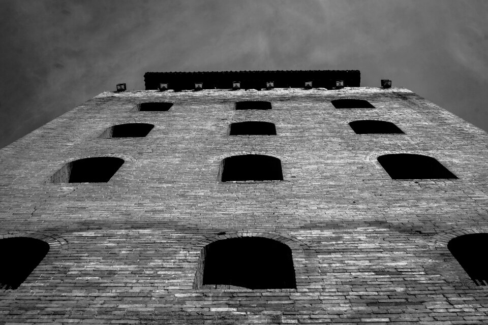 Black and white ancient architecture china