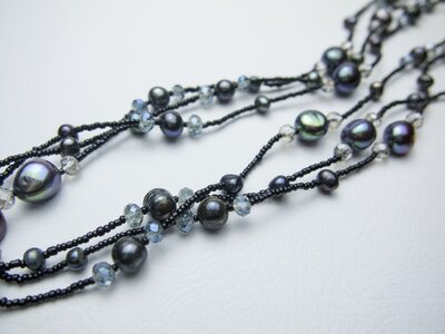 Freshwater pearl necklace accessories