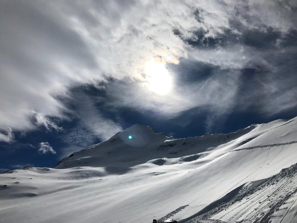 Winter wintry clouds