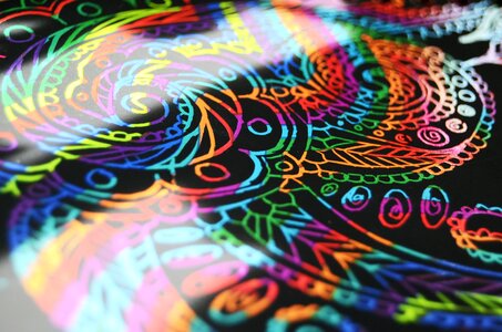 Figure freehand drawing lace
