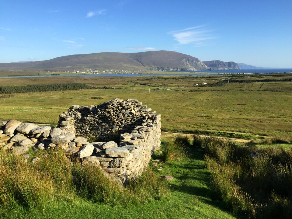 Famine village ruin house