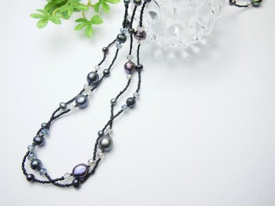 Freshwater pearl necklace accessories