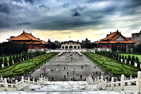 Taipei chiang kai-shek memorial hall artistic conception photo