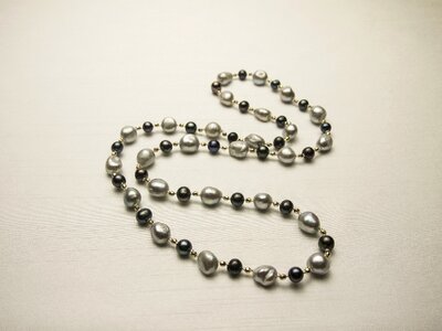 Freshwater pearl necklace accessories photo