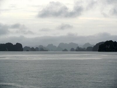 Sea fog storm photo