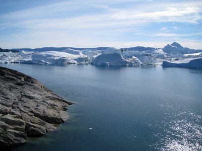 The icefjord greenland jakobshavn photo