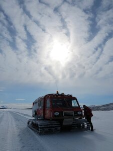 Plain tundra cirrus clouds
