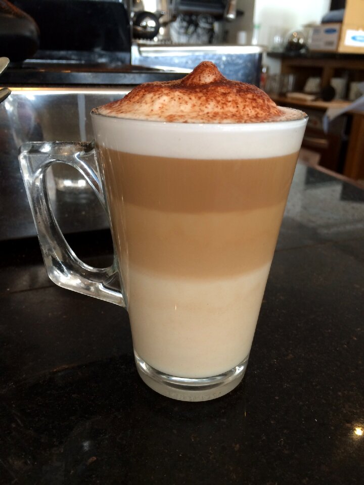 Brown caffeine layer