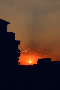Silhouette clouds