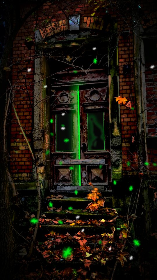 Creepy historic center spooky