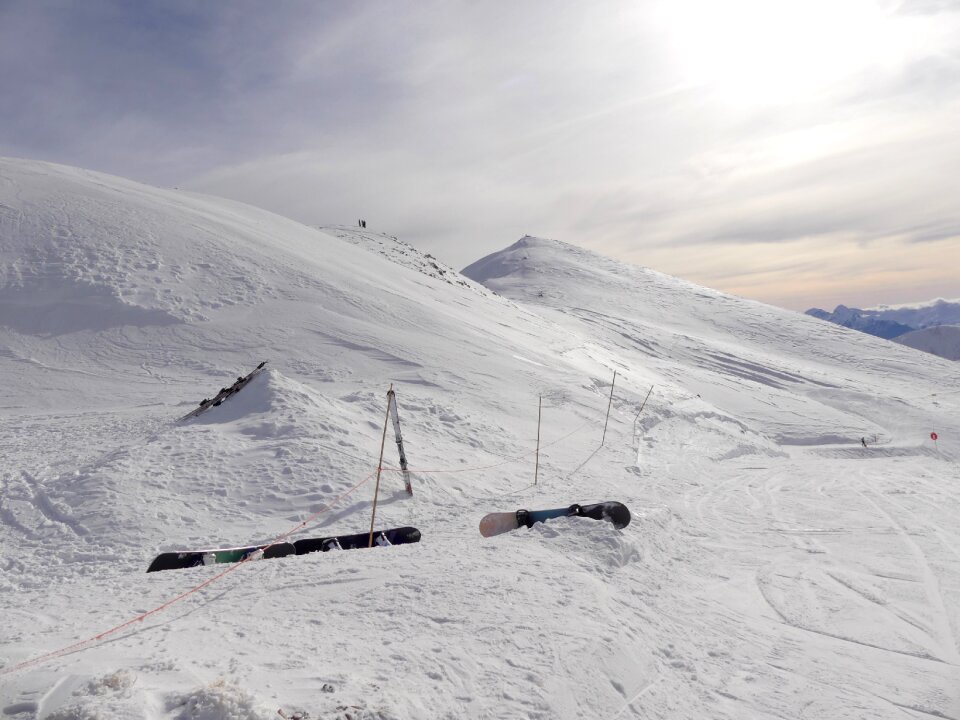 Summit snowy panoramic