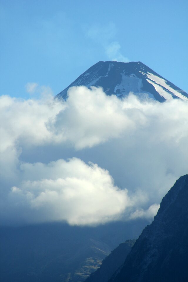 Landscape clouds volcano