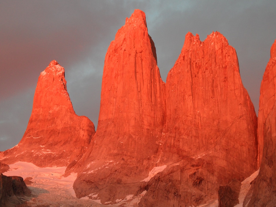 Granite rock chile sunrise