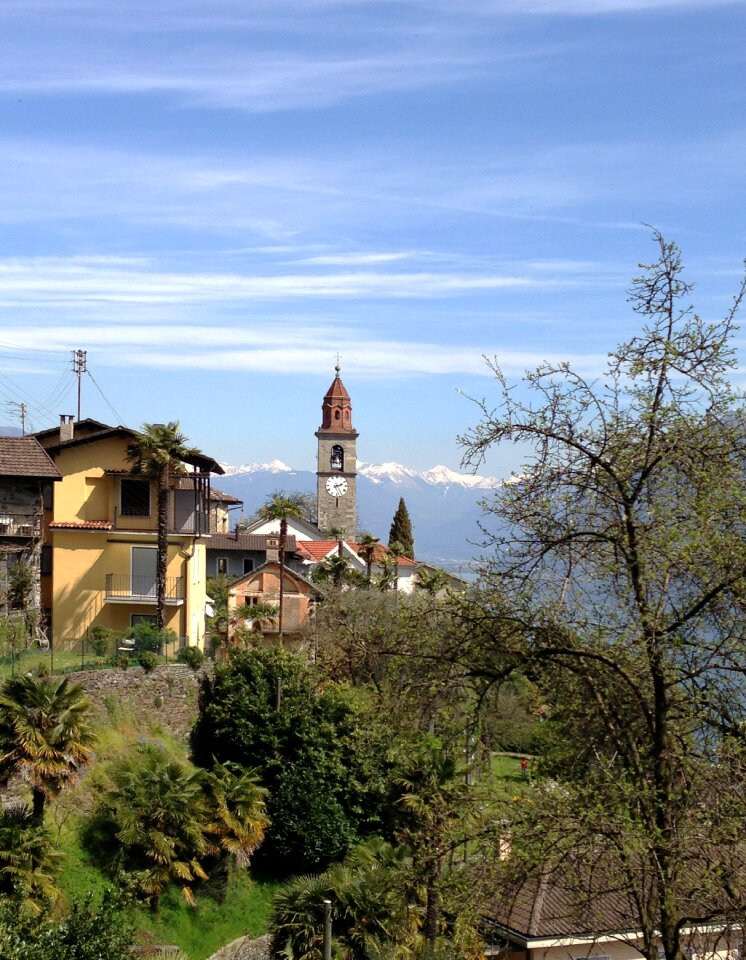 Church mountains landscape