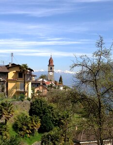 Church mountains landscape