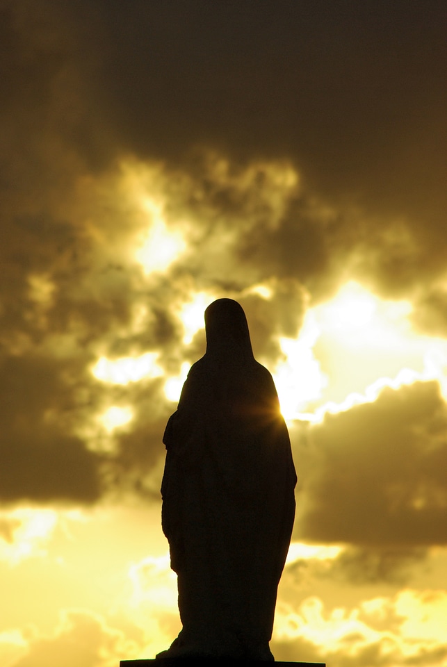 Virgin mary sky