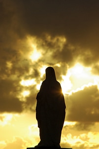 Virgin mary sky photo