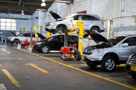 Workshop vehicles maintenance