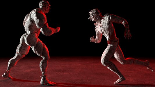 Cgi humanoid stone