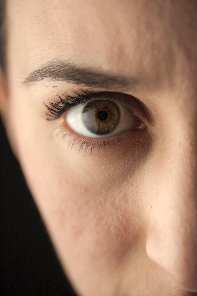 Macro people portrait
