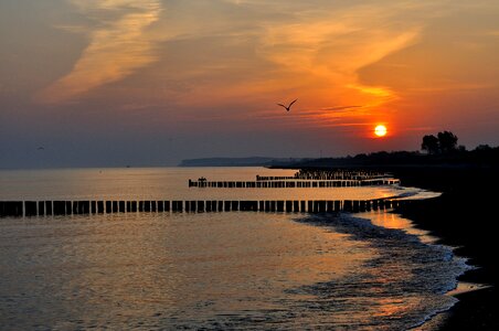 Baltic sea sand morning light