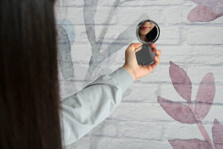 The mirror beautiful elegant