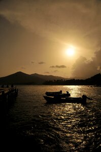 Sea sunset beach